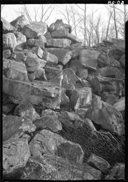 Near the Old stone quarry near Stinesville, Perp. view
