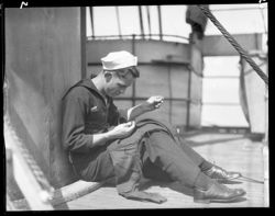 Sailor sewing