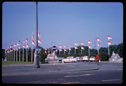 Austrian flags near Schonbrunn Castle