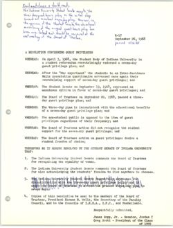 R-17 Resolution Concerning Guest Privileges, 26 September 1968
