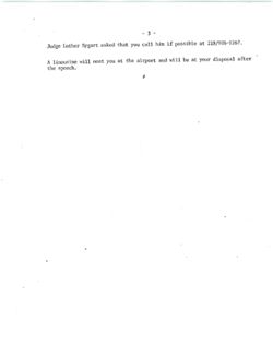 Memo from Joe to Senator re Chicago Patent Law Assn Speech, November 7, 1979