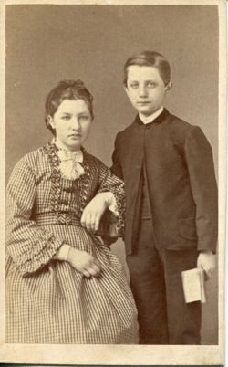 Unidentified German boy and girl