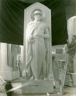 Statue for Indiana War Memorial, Indianapolis