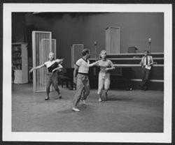 Dancers on soundstage during the taping of the Saturday Night Revue television program, 1954 or 1955.