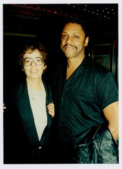 Mary Perry Smith with Lawrence Hilton-Jacobs at Black Filmworks