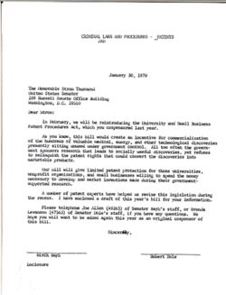 Letter from Birch Bayh and Robert Dole to Strom Thurmond, January 30, 1979
