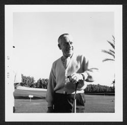 Hoagy Carmichael on a golf course.