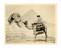 Margaret Howard on a camel