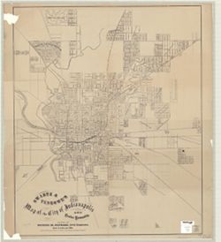 Swartz & Tedrowe's Map of the City of Indianapolis and Center Township