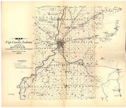 Map of Vigo County, Indiana