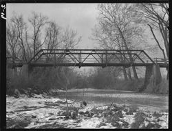 Salt creek bridge, winter, horiz.