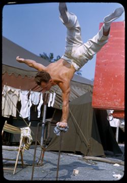 Harold Alzana practicing Ringling Circus