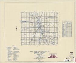 General highway and transportation map of Grant County, Indiana