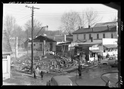 Fire, January 13, 1954, West Main street stores