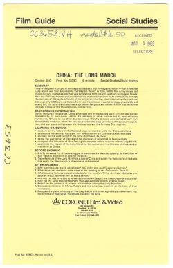 China: The Long March
