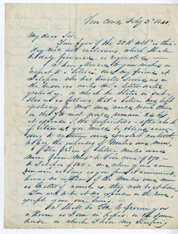 Burroughs, M. [Dr.], Vera Cruz to William Maclure, Mexico., 1840 Feb. 3
