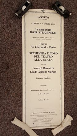 Teatro alla Scala Poster - Stravinsky with Ajmone-Marsan 2