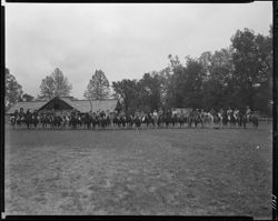 Horse riders from Muncie Club, State Park, 1945 (orig. neg.)