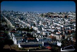 View NNE from Bernal Heights Blvd. San Francisco.