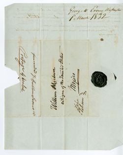 Erving, G[eorge] W., Washington. To William Maclure, Citizen of the United States, Mexico., 1832 Mar. 1