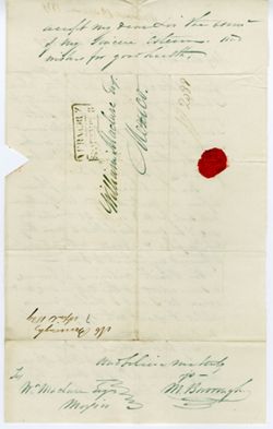 Burroughs, M. [Dr.], Vera Cruz to William Maclure, Mexico., 1839 April 7