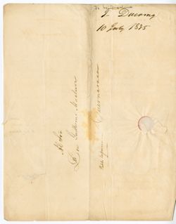 Ducoing [?], Theodore, Mexico. To William Maclure, Guernaveca., 1835 Feb. 10