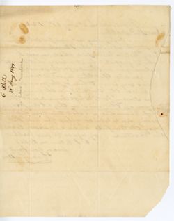 Bell, C., Evansville to Alexander Maclure, [New Harmony]., 1844 Jan. 31