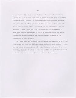 Welcome Address, Inorganic Biennial Symposium, 17 May 1982