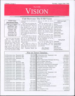 2006-08-29, The IUSB Vision