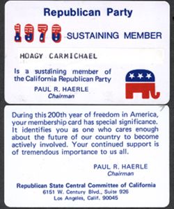 California Republican Party. Membership in California's Republican Party.