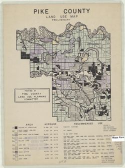Pike County [Indiana] land use map : preliminary