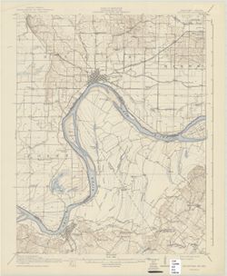Kentucky-Indiana Uniontown quadrangle [1941 reprint without vegetation]