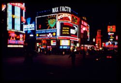 Piccadilly Circus at night London