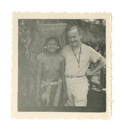 Roy Howard and woman from Bali, Indonesia
