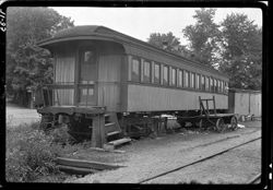 Coach used as station at Boggstown