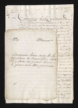 Sarratea, Manuel de, et al. Peace treaty between provinces of Buenos Aires, Santa Fe, and Entre Rios., 1820, Feb. 23