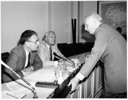 Hamilton with Undersecretary Wallis