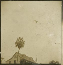 Airplane flying overhead during the 1952 inauguration