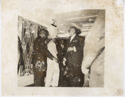 President William V. S. Tubman greets guests