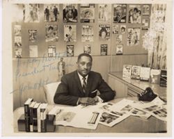Signed portrait of John H. Johnson addressed to President Tubman