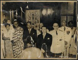 Dignitaries and military officials pose for portrait