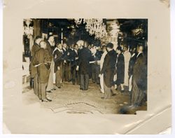 Formal gathering in reception hall