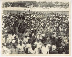 Large crowd outside