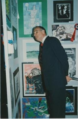 Hamilton at High School Art Show