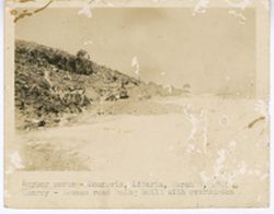 Harbor works building access road in Monrovia 8 March 1945