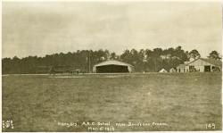 Hangars at A.A.O. School near Bordeaux France