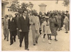 President William V. S. Tubman and family on visit to Castellana Grottos
