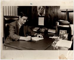 McCloskey at Desk