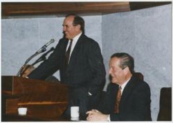 With Lieutenant Governor Frank O'Bannon