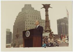 President Johnson in Indianapolis